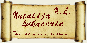 Natalija Lukačević vizit kartica